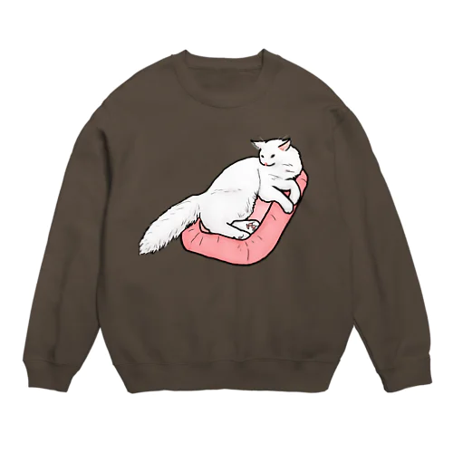 まったりニャンコ① Crew Neck Sweatshirt