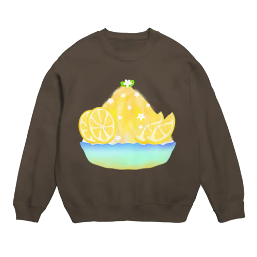 蜂蜜レモンかき氷 Crew Neck Sweatshirt