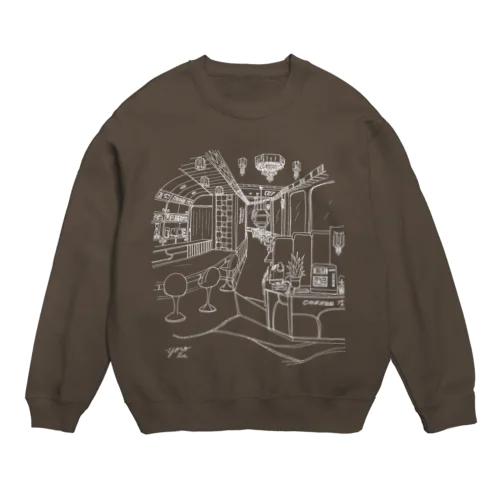 レトロ純喫茶　白 Crew Neck Sweatshirt