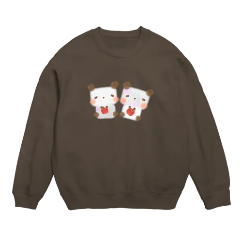 りんご🍎パンダ Crew Neck Sweatshirt