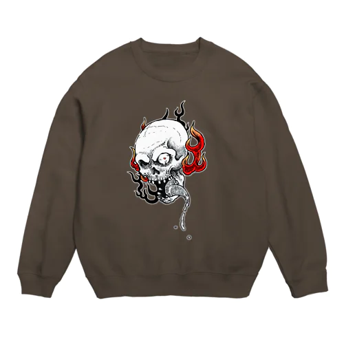 火炎髑髏 Crew Neck Sweatshirt