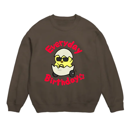 毎日おめでと Crew Neck Sweatshirt