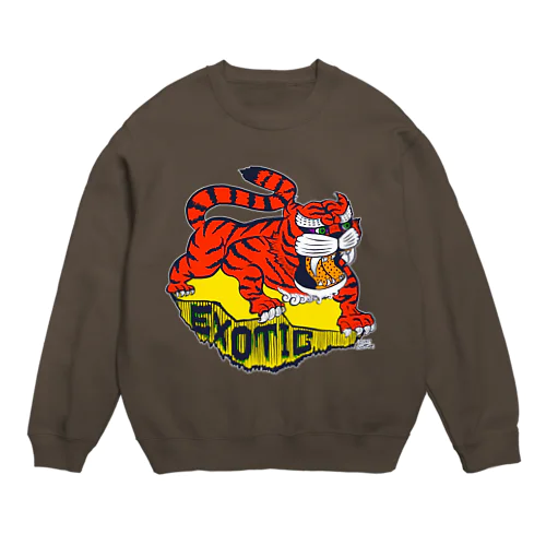 エキゾチックタイガー：濃色対応 Crew Neck Sweatshirt