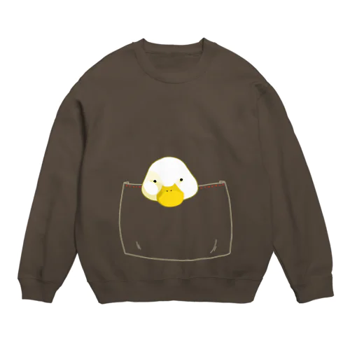 ぽけっとのあひるくん Crew Neck Sweatshirt