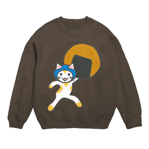 せんべいねこ Crew Neck Sweatshirt