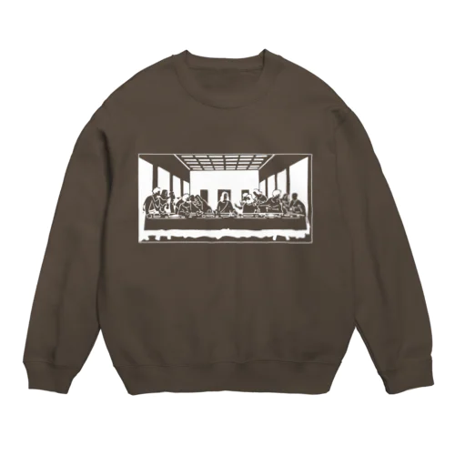 白版_最後の晩餐 Crew Neck Sweatshirt