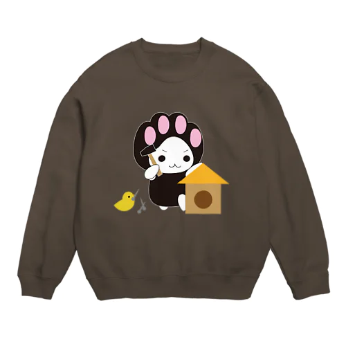 ねこきゅうランチ　DIY Crew Neck Sweatshirt