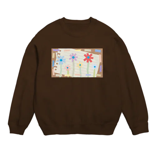 マスキングテープのお花畑 Crew Neck Sweatshirt