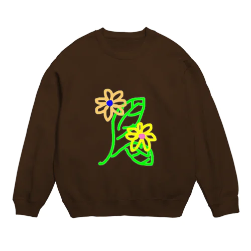 幸せを呼ぶ葉っぱ Crew Neck Sweatshirt