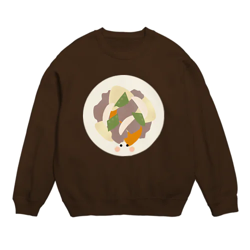 肉じゃがちゃん Crew Neck Sweatshirt