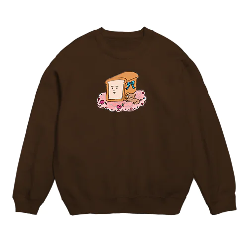 パンくんとトイプードル Crew Neck Sweatshirt