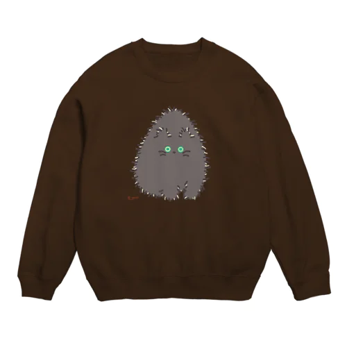 つままれグレー（緑）[pinched:Grey(GR)] Crew Neck Sweatshirt