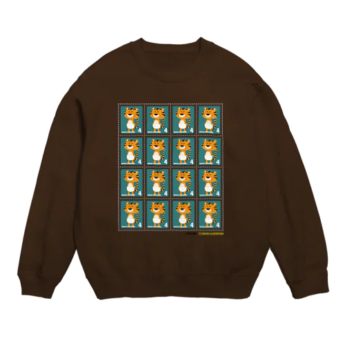 キャトル切手_オムツトラ4×4 Crew Neck Sweatshirt