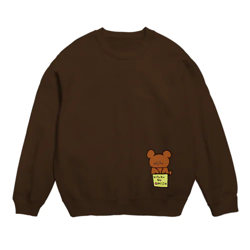 hiyoko no omise kuma Crew Neck Sweatshirt