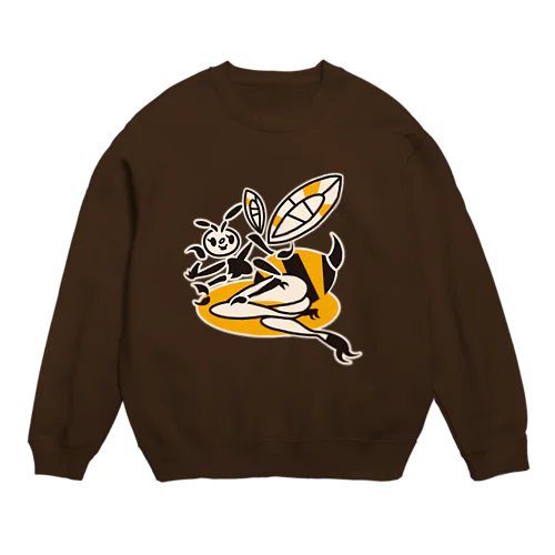 蜂ガール Crew Neck Sweatshirt