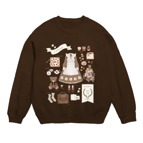 chocolate color Crew Neck Sweatshirt