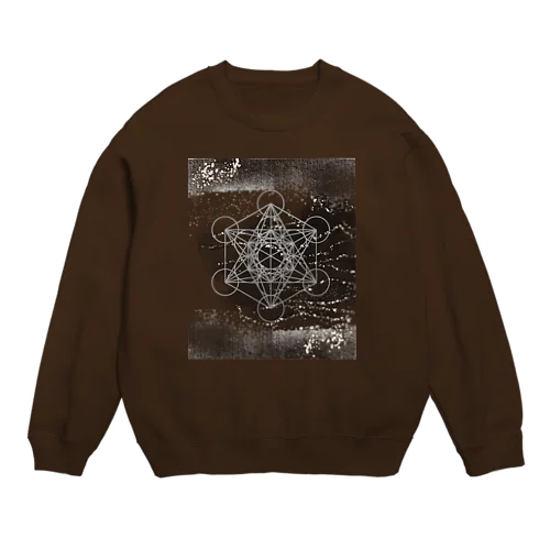 メタトロンキューブ　モノクローム Crew Neck Sweatshirt