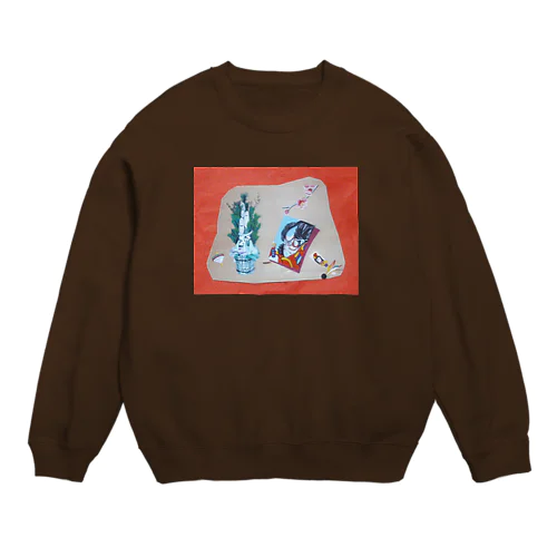 初春の風物詩 Crew Neck Sweatshirt