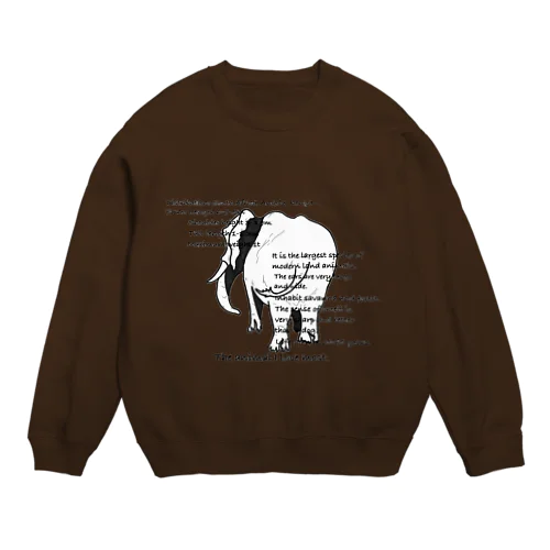 data Tシャツ（African elephant） Crew Neck Sweatshirt