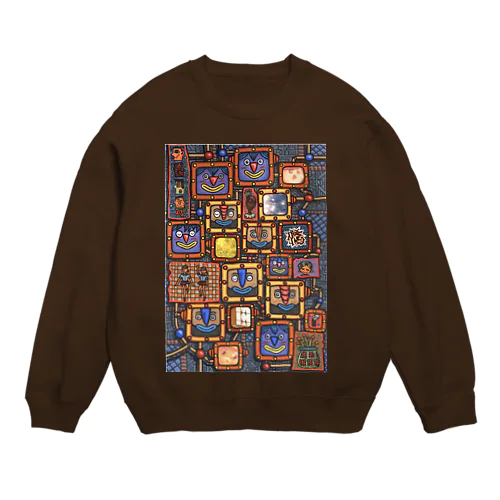 残像回路 Crew Neck Sweatshirt