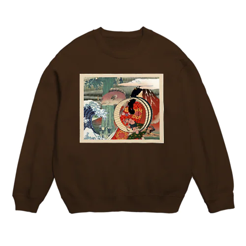 浮世絵mix Crew Neck Sweatshirt