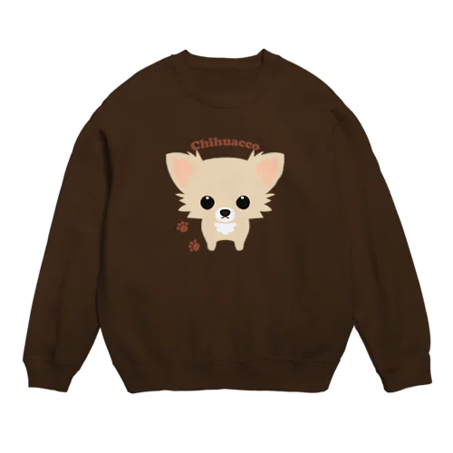 ちわっこしろちゃん Crew Neck Sweatshirt