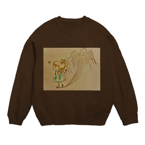 女の子と悪魔 Crew Neck Sweatshirt