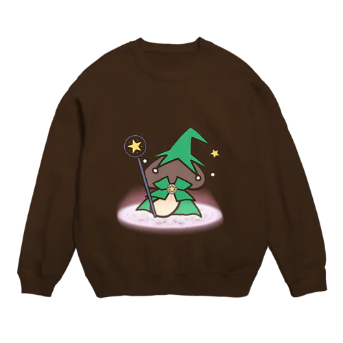 ほし☆しいたけ(グリーン) Crew Neck Sweatshirt