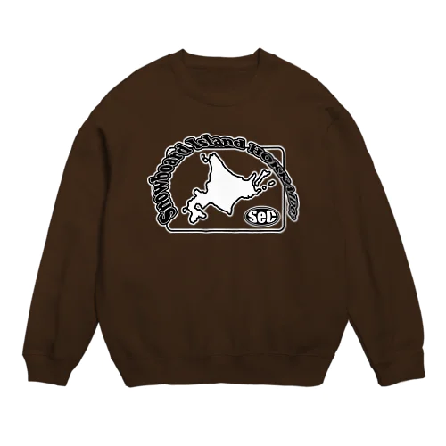 SeC_Snowboard Island HOKKAIDO！ Crew Neck Sweatshirt