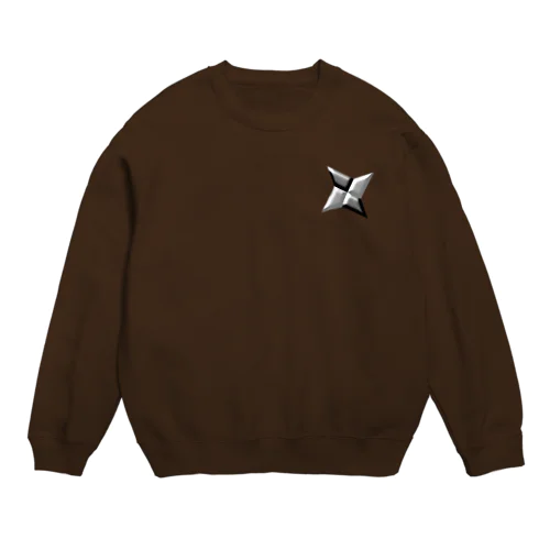 手裏剣【モノクロ】 Crew Neck Sweatshirt