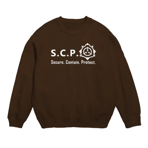 SCPロゴグッズ-文字入りシンプル[SCP Foundation] Crew Neck Sweatshirt