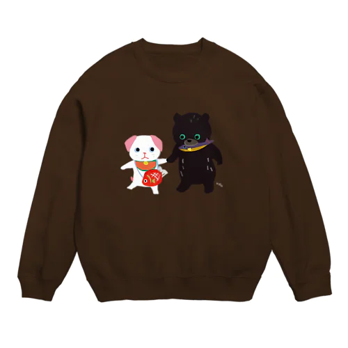 TOYTOY＜鯛狆と木彫りの熊＞ Crew Neck Sweatshirt