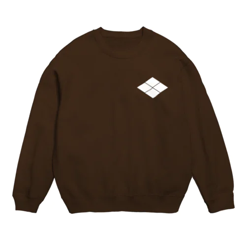 武田信玄/武田勝頼/武田菱/ホワイト Crew Neck Sweatshirt