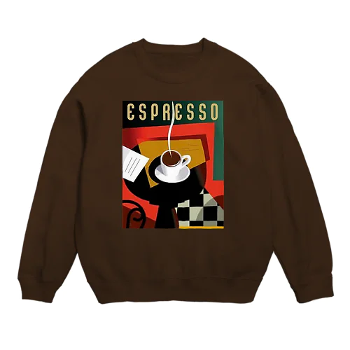 イタリア 熱々エスプレッソ Crew Neck Sweatshirt