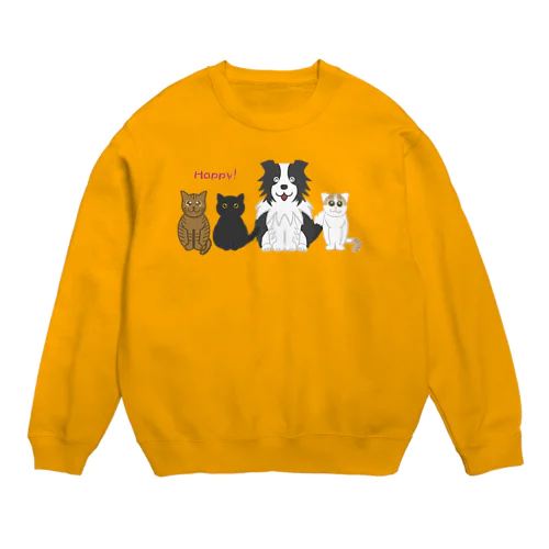 今日もHappy Crew Neck Sweatshirt