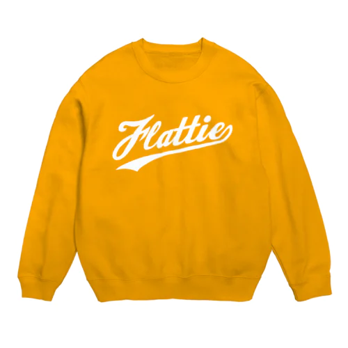 Flattie カレッジロゴ（W） Crew Neck Sweatshirt