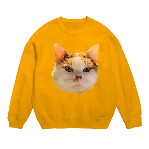 Kinako Face 猫 Crew Neck Sweatshirt