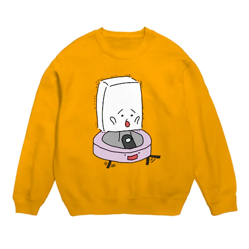 ロボット掃除機とおとうふくん Crew Neck Sweatshirt