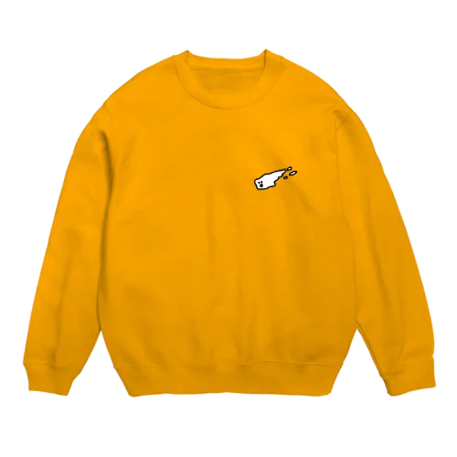 こまってるしろいやつ Crew Neck Sweatshirt