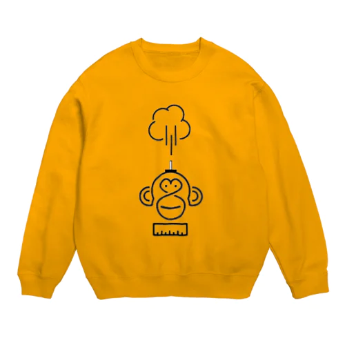 おさるのミリリ。 Crew Neck Sweatshirt