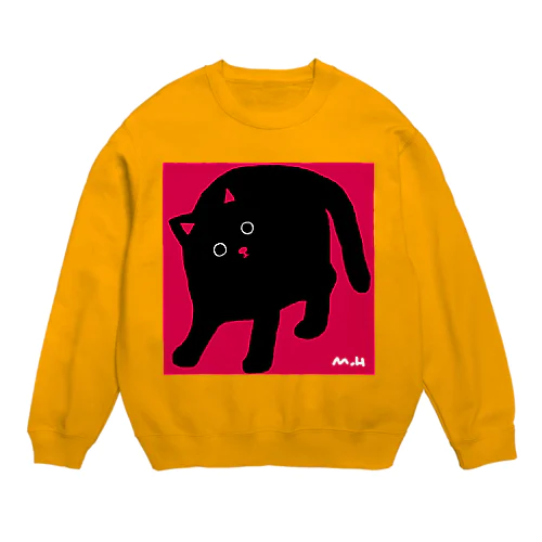 黒いカタマリと目があった日 Crew Neck Sweatshirt