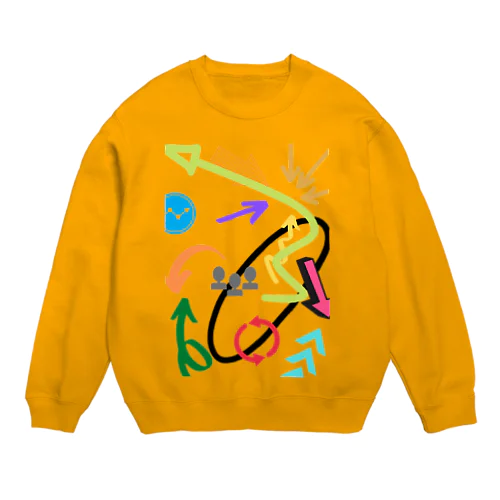 こっちあっちそっちどっち Crew Neck Sweatshirt