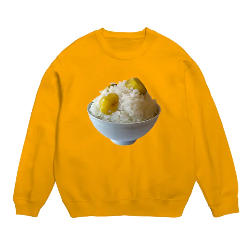 栗ご飯 Crew Neck Sweatshirt