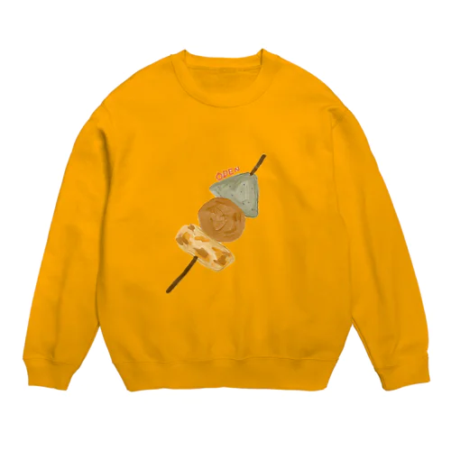 おでんうまうま Crew Neck Sweatshirt