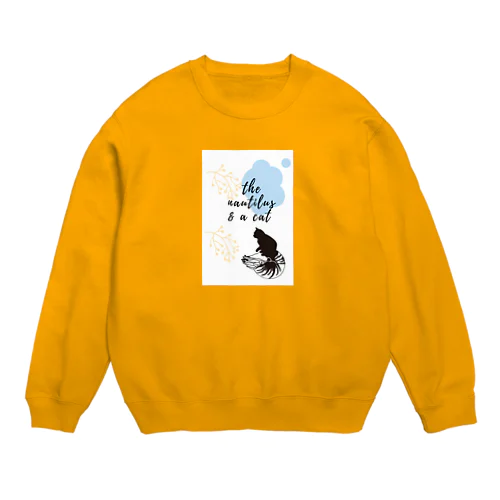 SCP-083-JPノーチラスと猫 Crew Neck Sweatshirt