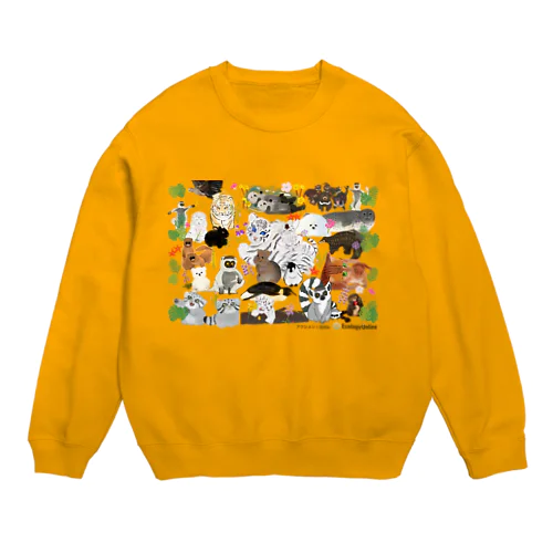 ぎゅぎゅっと絶滅危惧種 Crew Neck Sweatshirt