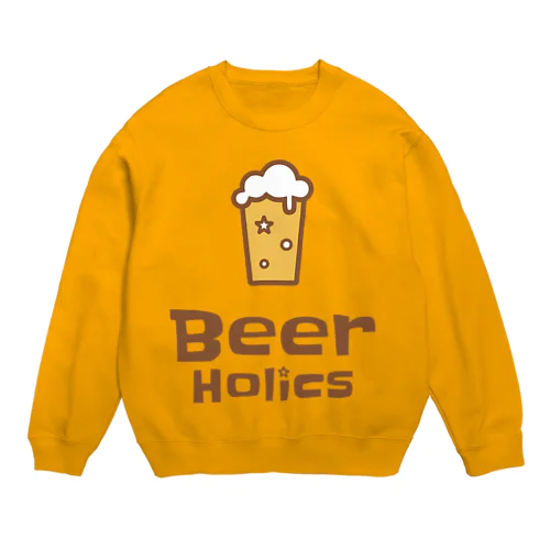 BeerHolics ロゴ大 Crew Neck Sweatshirt