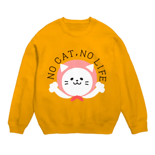 ノーキャットノーライフ Crew Neck Sweatshirt