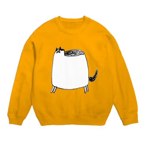 ぶくぶくねこ Crew Neck Sweatshirt