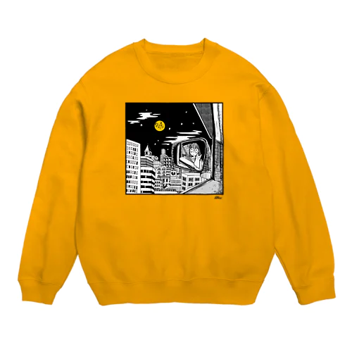 真夜中のドライブ Crew Neck Sweatshirt